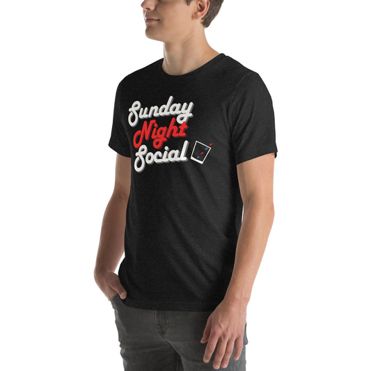 Sunday Night Social - Printed Unisex t-shirt