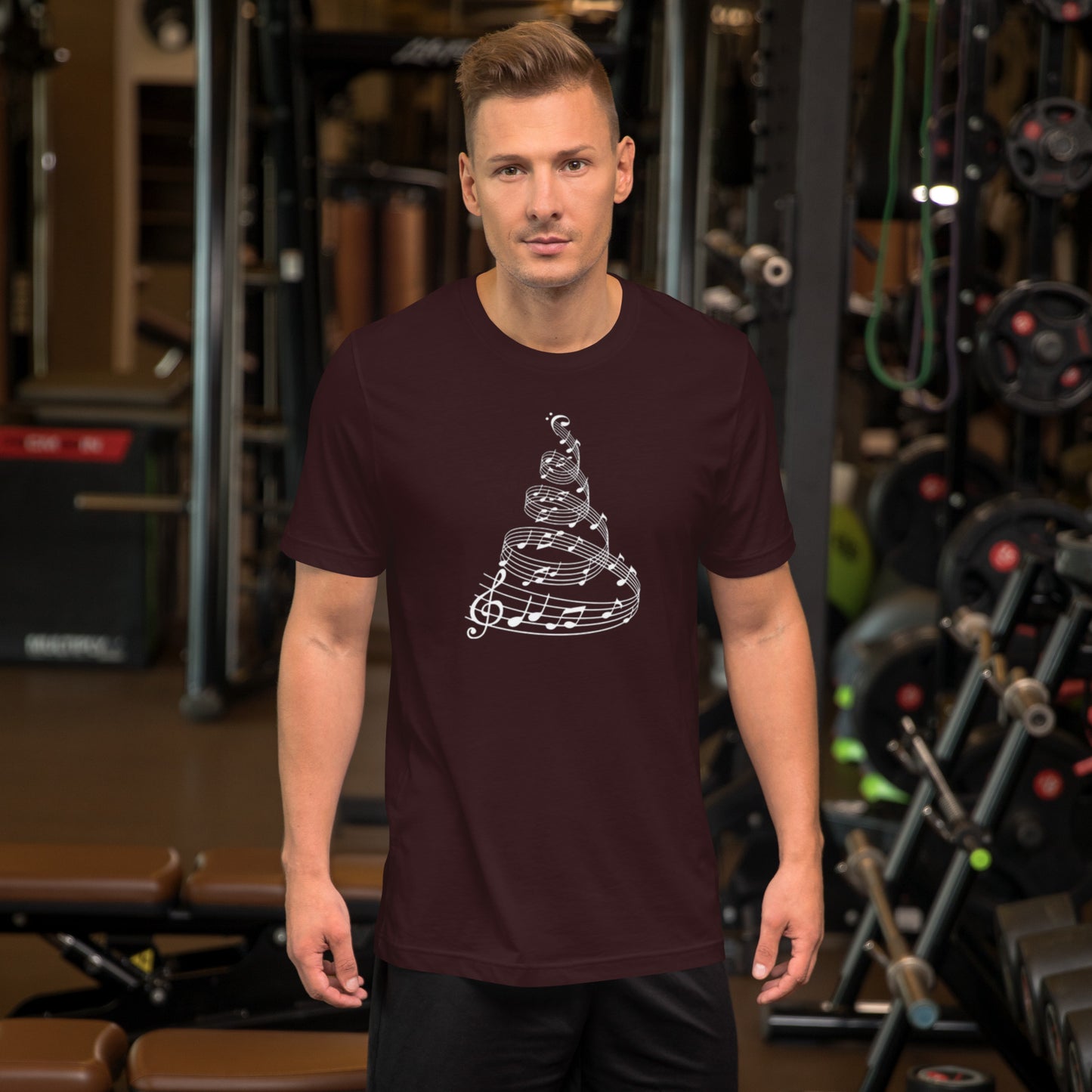 Music Christmas Tree - Printed Regular fit t-shirt