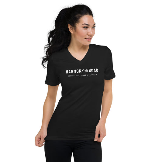 Harmony Road - Printed Unisex Short Sleeve V-Neck T-Shirt