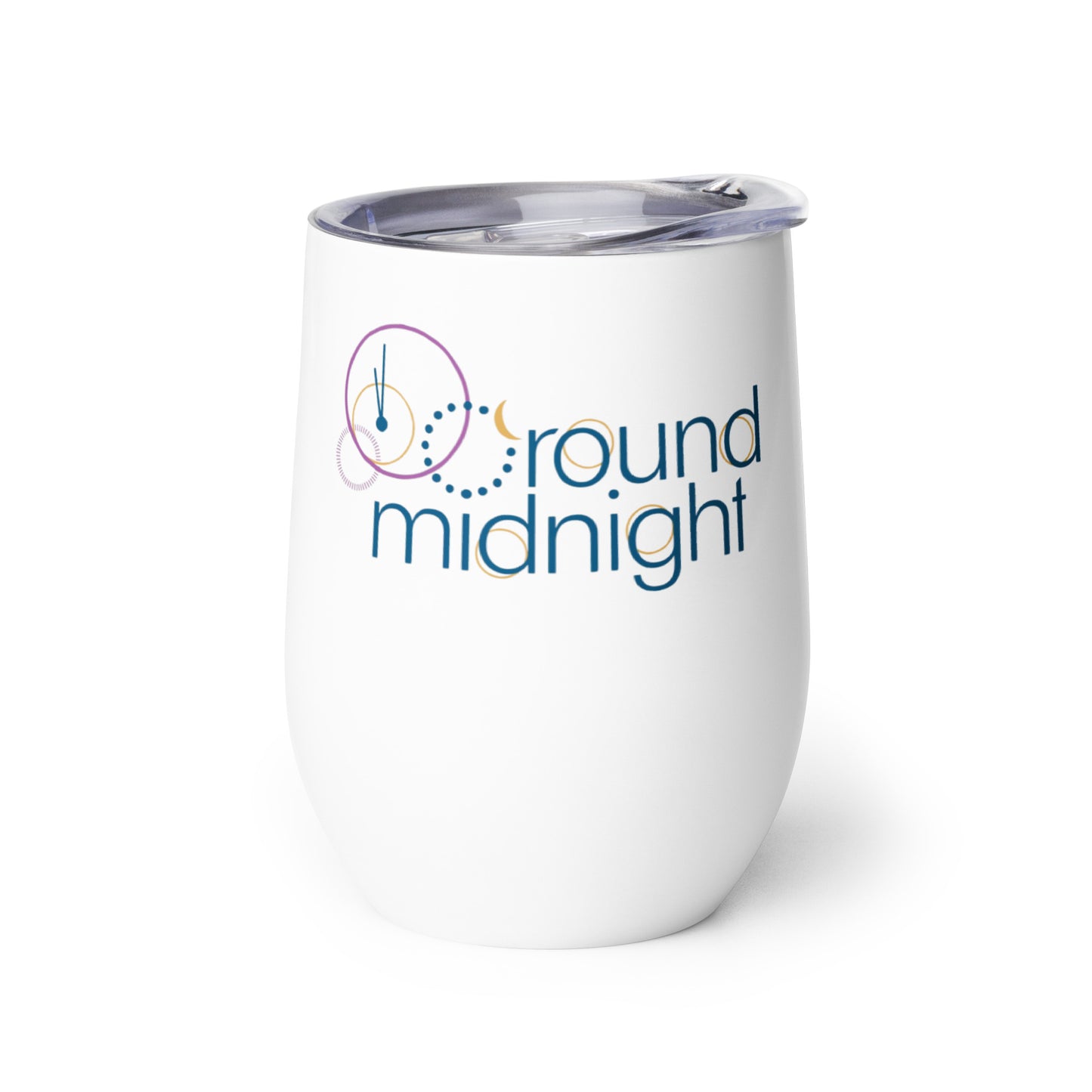 Round Midnight - Printed Wine tumbler