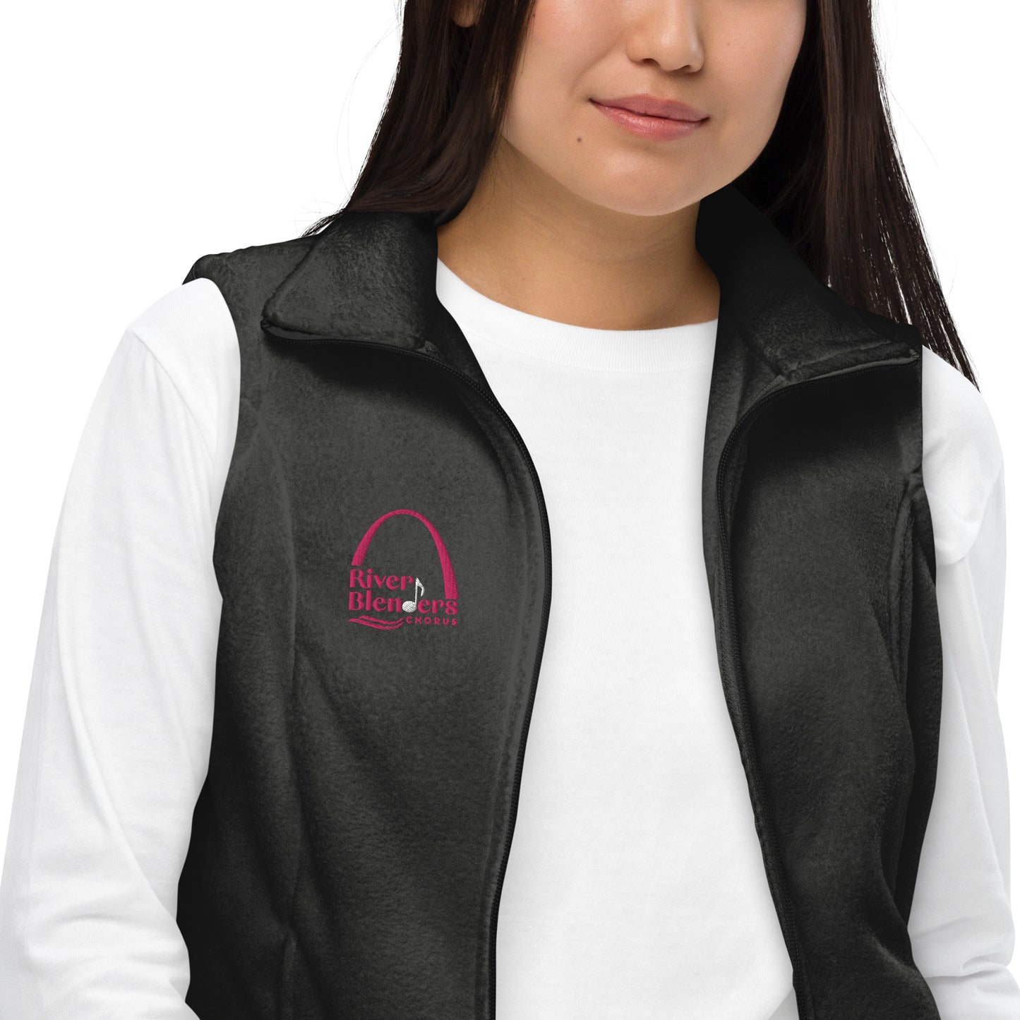 River Blenders - Embroidered Women’s Columbia fleece vest