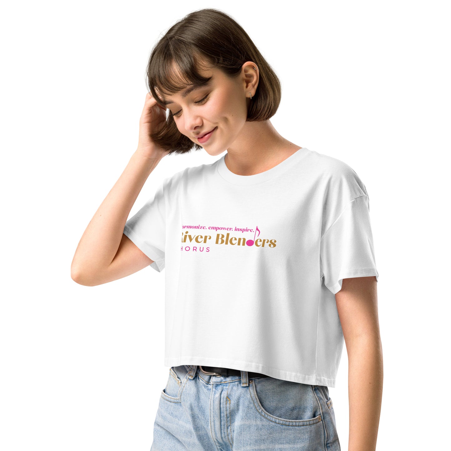 River Blenders - Printed Women’s crop top