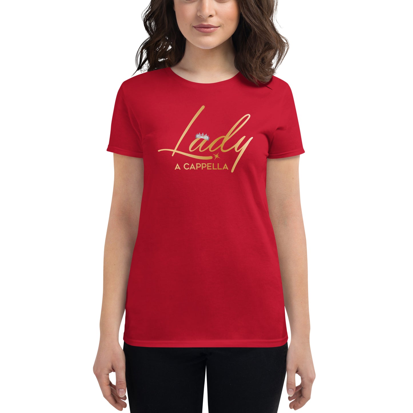 Lady A Cappella - Women's fitted short sleeve t-shirt