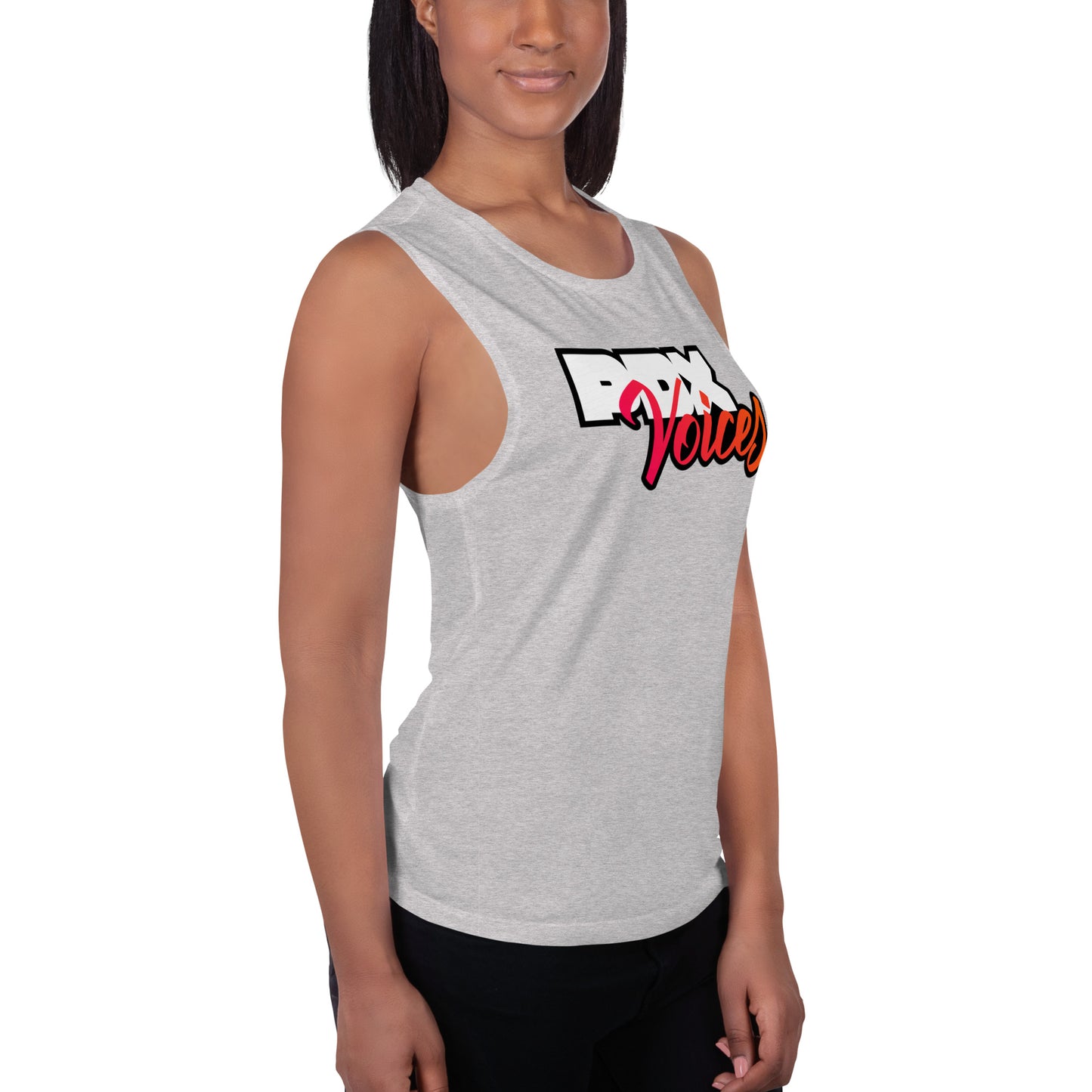 PDX Voices - Printed Ladies’ Muscle Tank