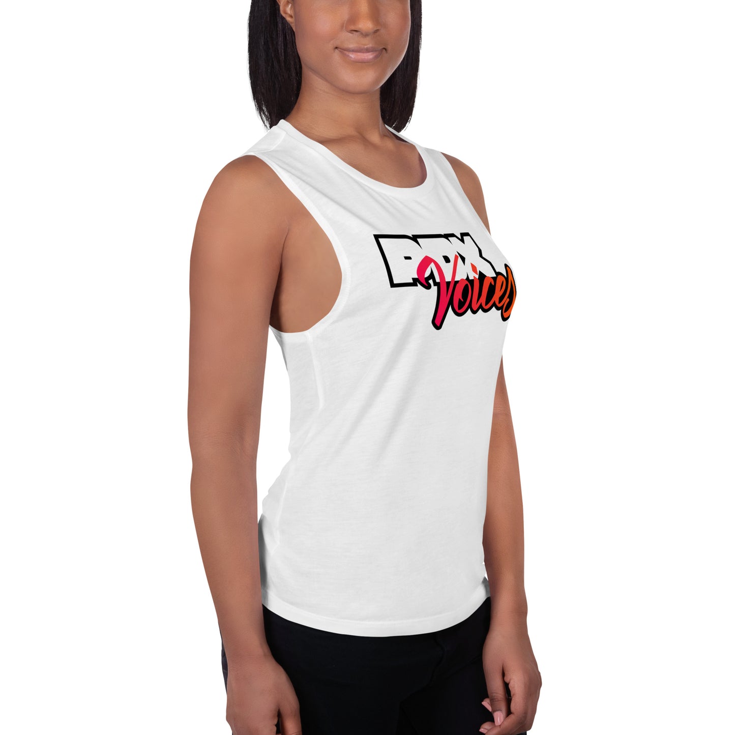 PDX Voices - Printed Ladies’ Muscle Tank