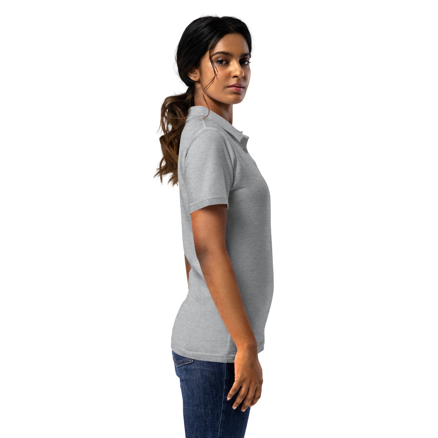 Naturally One - Embroidered Women’s pique polo shirt