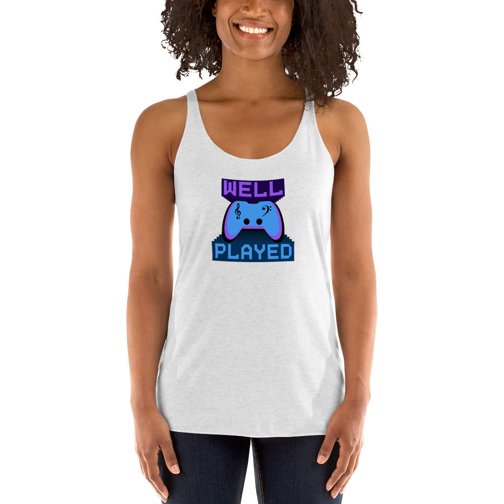 Well played - Printed Women's Racerback Tank