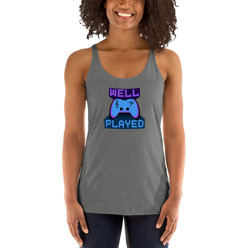 Well played - Printed Women's Racerback Tank