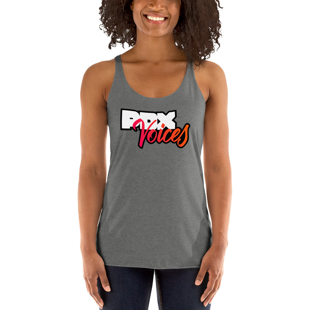 PDX Voices - Printed Women's Racerback Tank