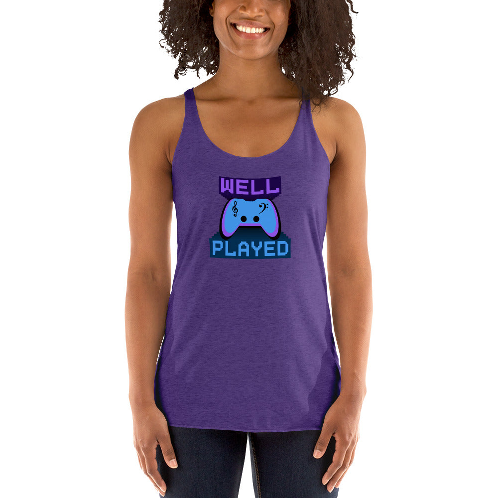 Well played - Printed Women's Racerback Tank