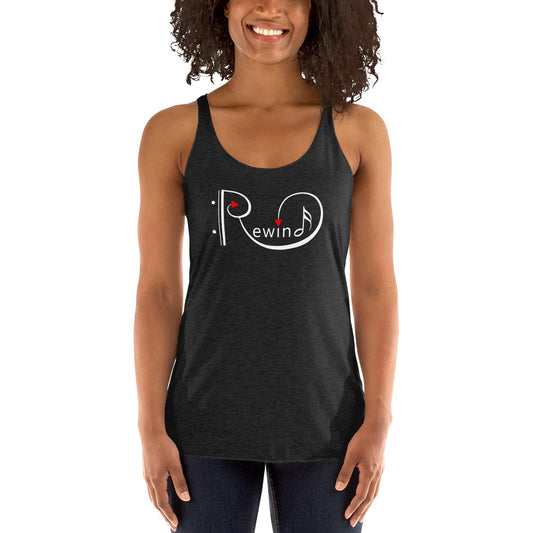 Rewind - Printed Women's Racerback Tank