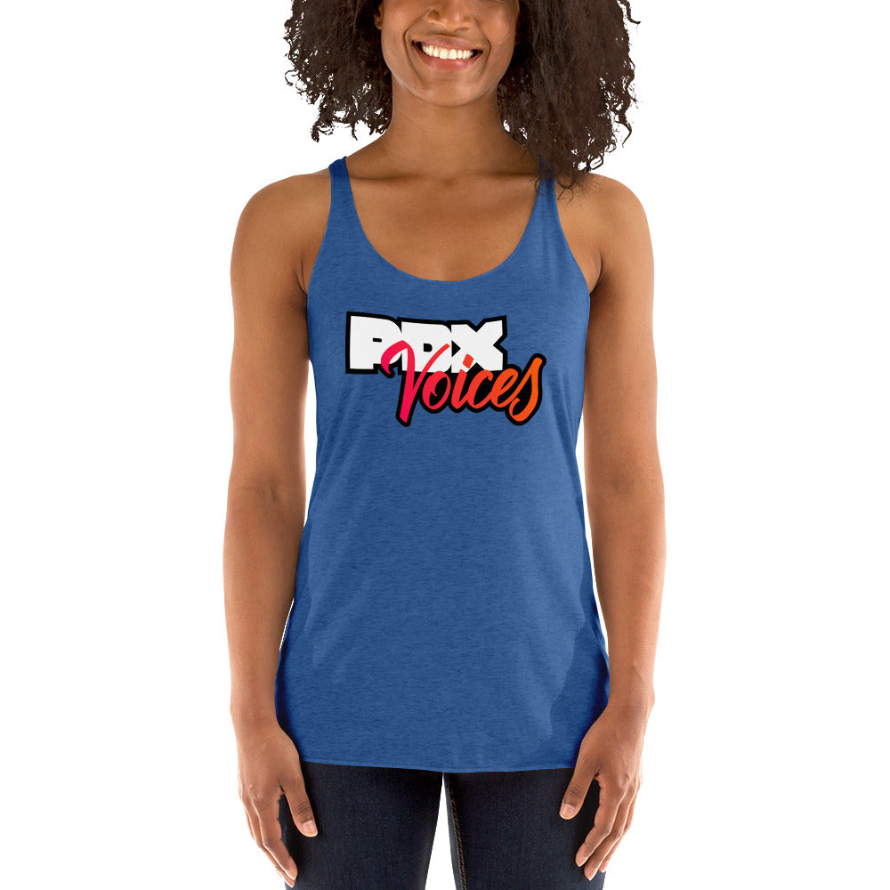 PDX Voices - Printed Women's Racerback Tank