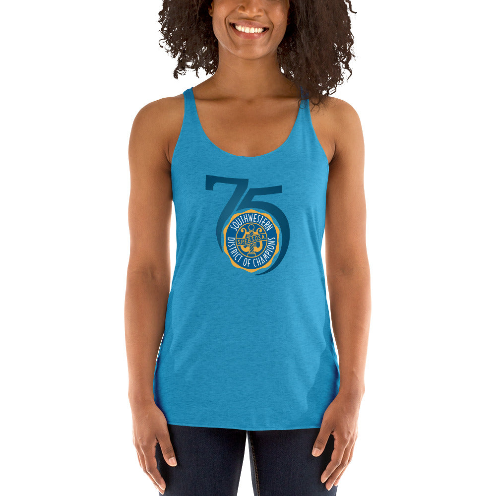 SWD - 75th Anniversary Printed Women's Racerback Tank