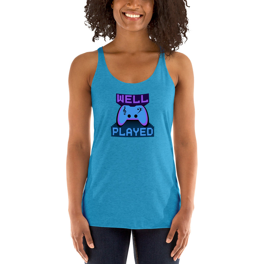 Well played - Printed Women's Racerback Tank