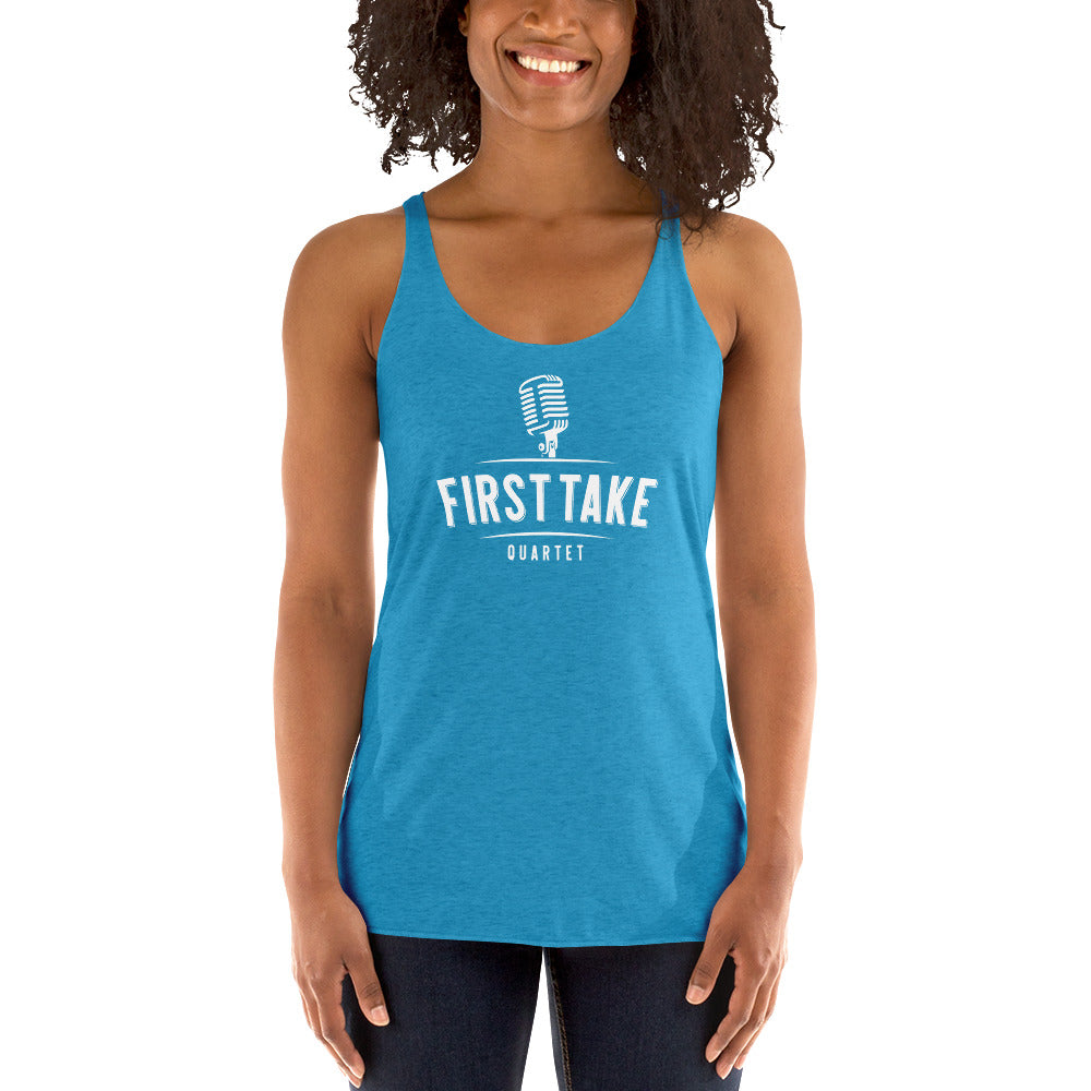 First Take - Printed Women's Racerback Tank