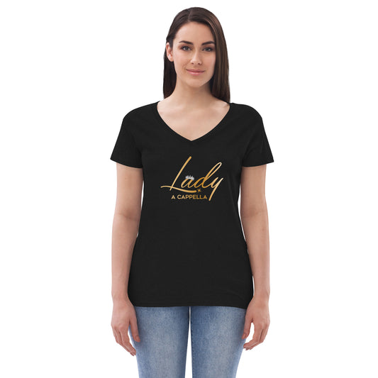 Lady A Cappella - Women’s recycled v-neck t-shirt