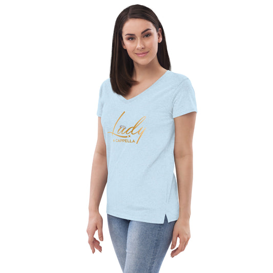 Lady A Cappella - Women’s recycled v-neck t-shirt