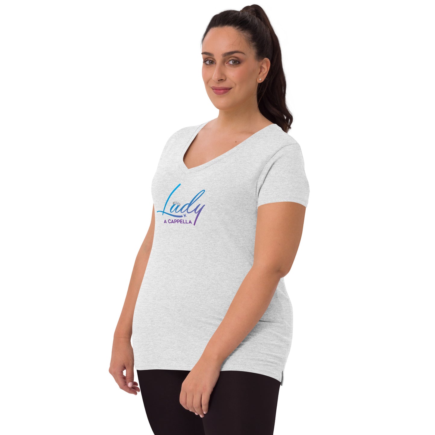 Lady A Cappella - Women’s recycled v-neck t-shirt