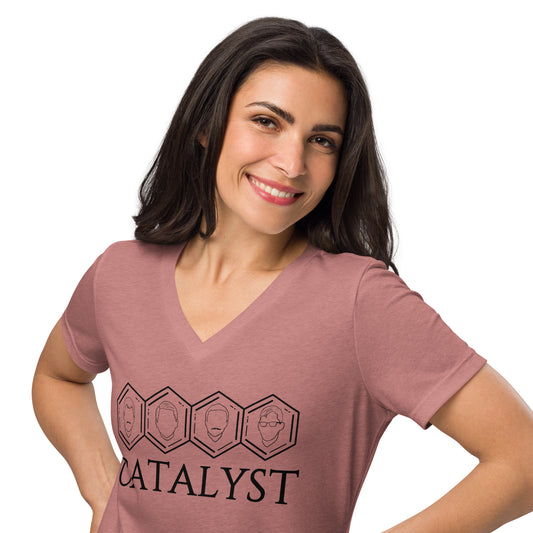 Catalyst - Printed Women’s relaxed v-neck t-shirt