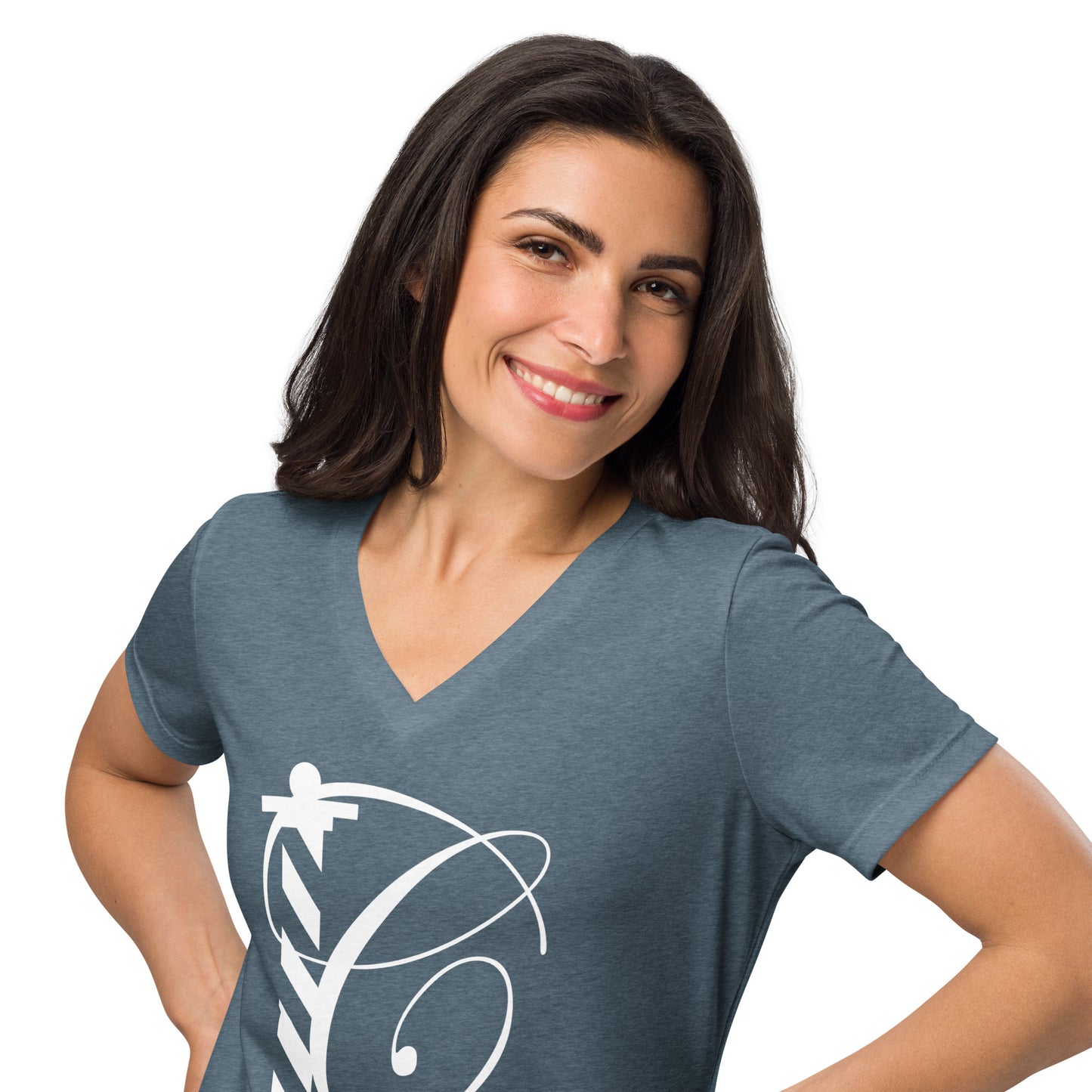 Instant Classic - Printed Women’s relaxed v-neck t-shirt