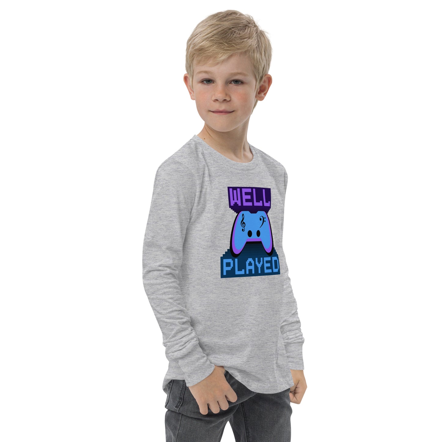 Well Played - Printed Youth long sleeve tee