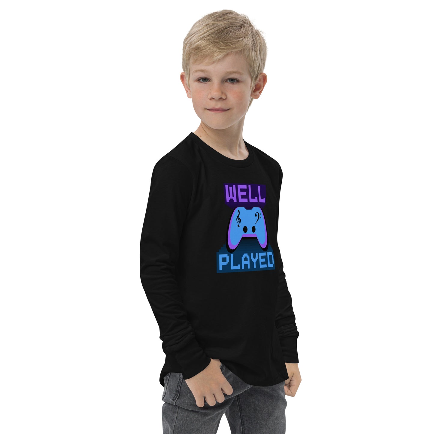 Well Played - Printed Youth long sleeve tee