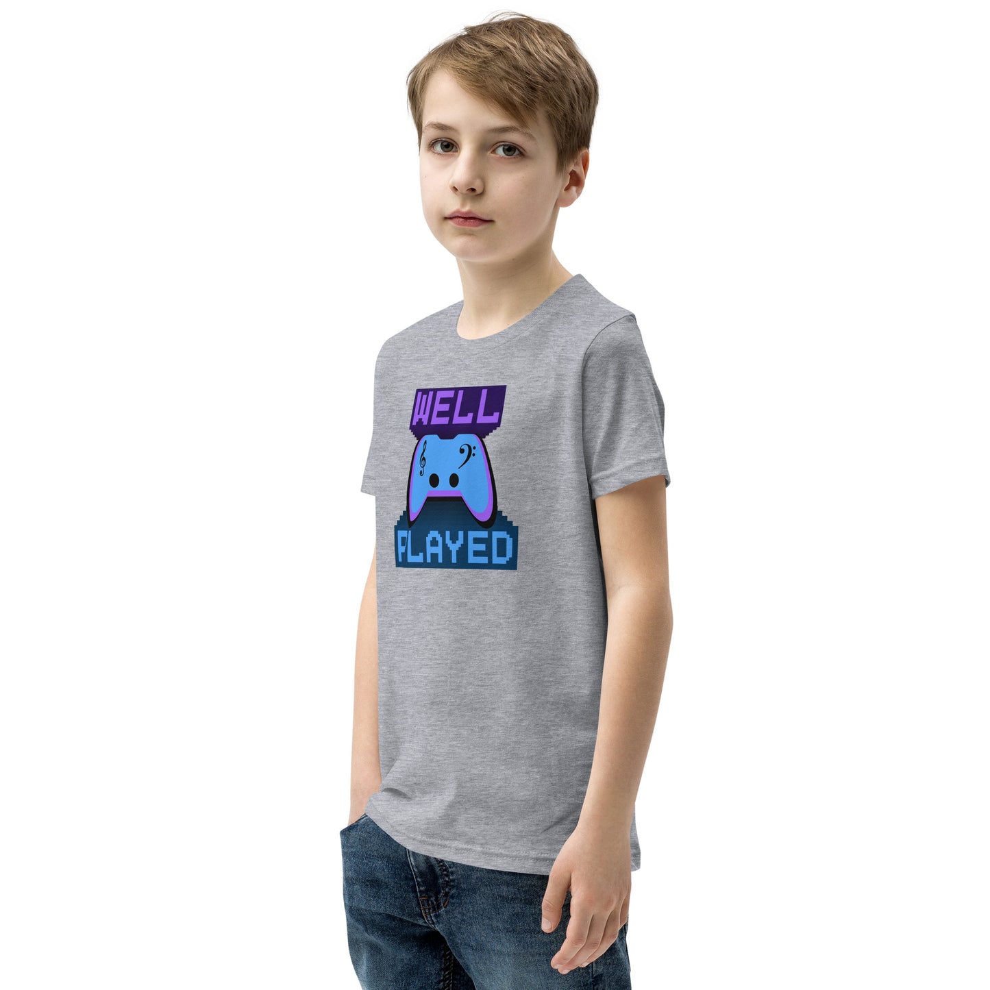 Well Played Printed Youth Short Sleeve T-Shirt