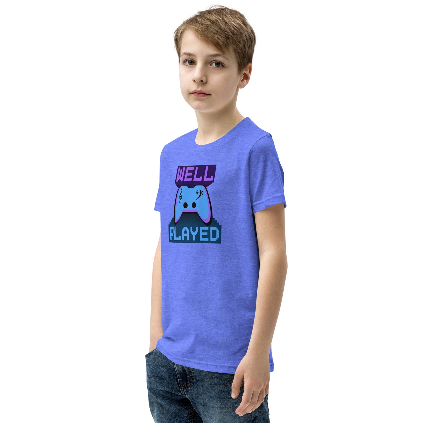 Well Played Printed Youth Short Sleeve T-Shirt