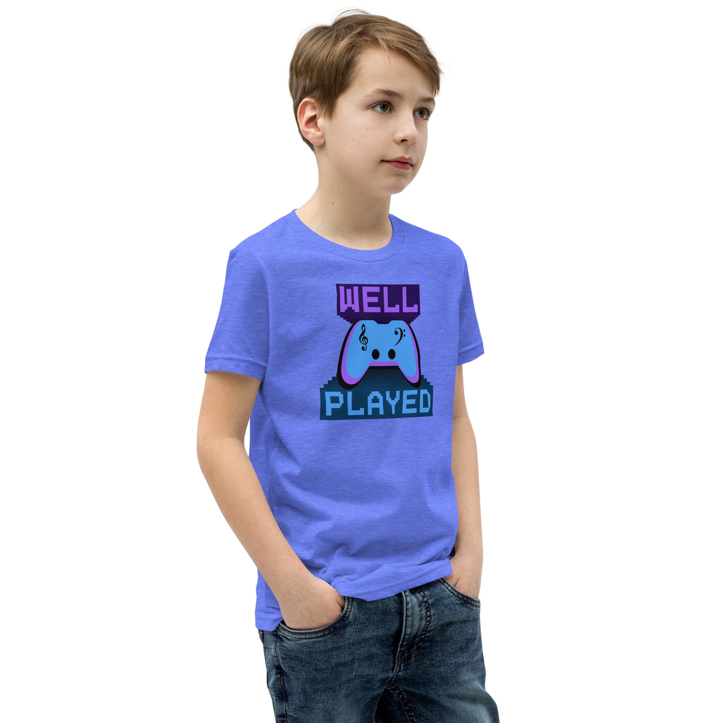 Well Played Printed Youth Short Sleeve T-Shirt