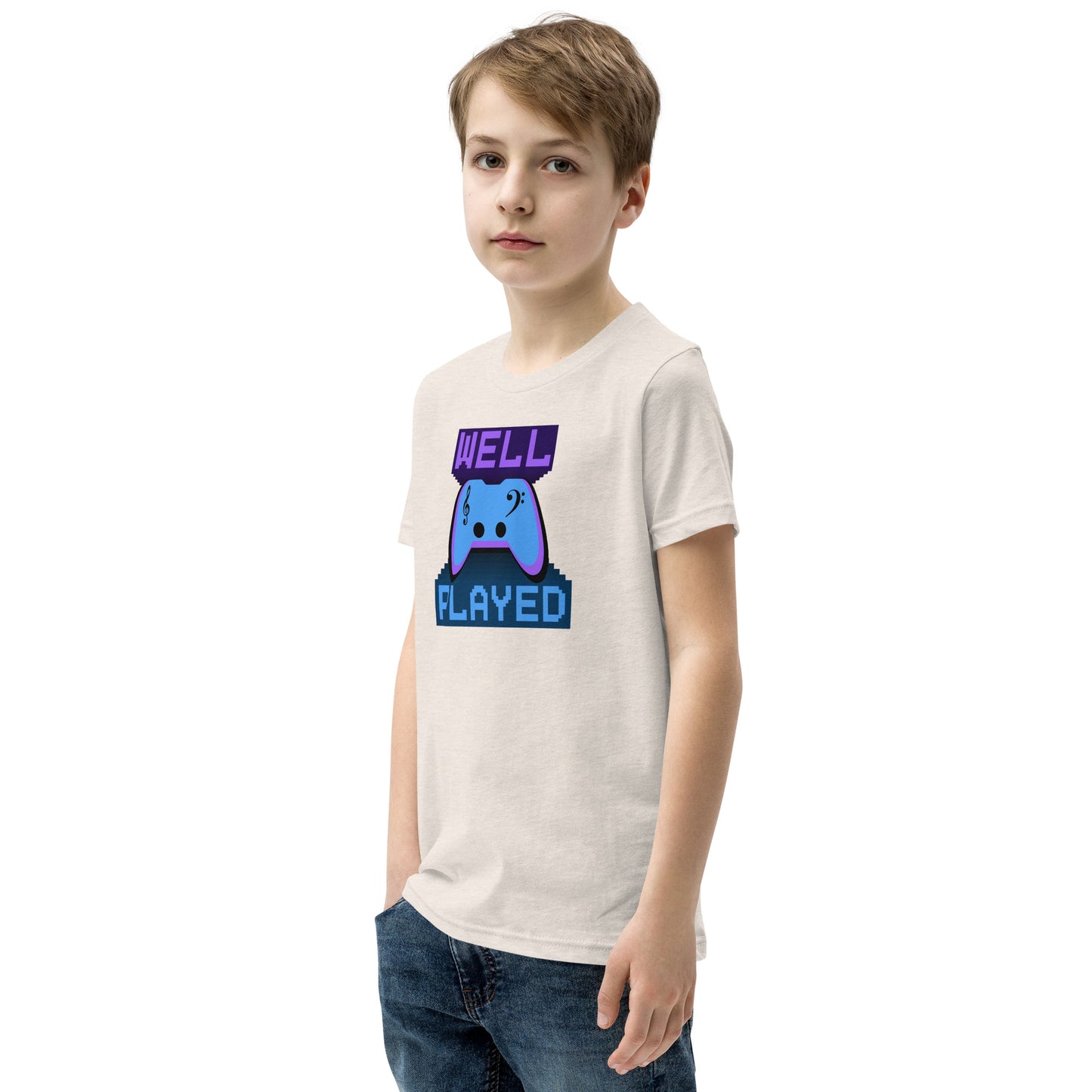 Well Played Printed Youth Short Sleeve T-Shirt