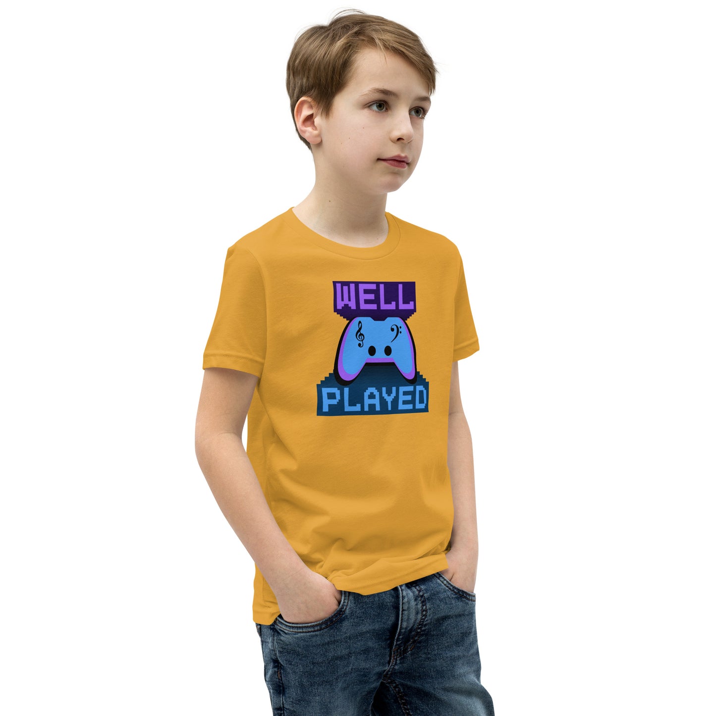 Well Played Printed Youth Short Sleeve T-Shirt